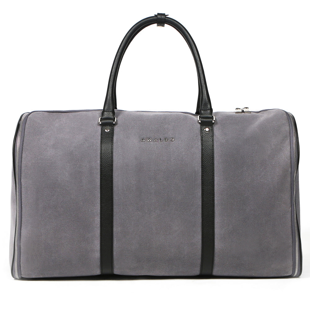 2in1 Canvas Anzugtasche "BOHEMI" Grau